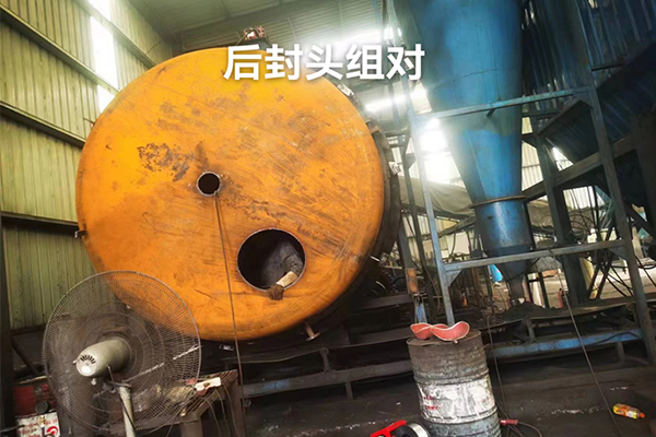 蒸汽煤泥烘干機設備安裝現場圖