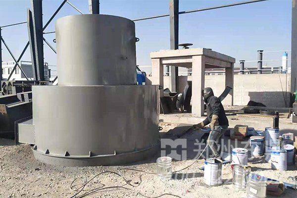 內蒙古準格爾煤泥烘干機安裝現場實拍