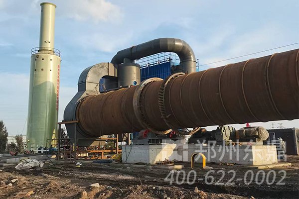 山西大同煤泥烘干機項目安裝現場