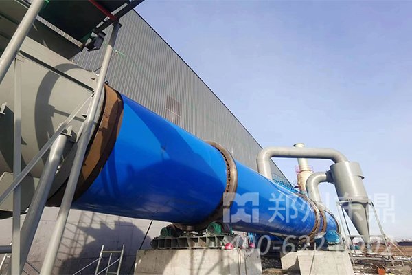 山西應縣煤泥烘干機設備項目安裝現場實拍